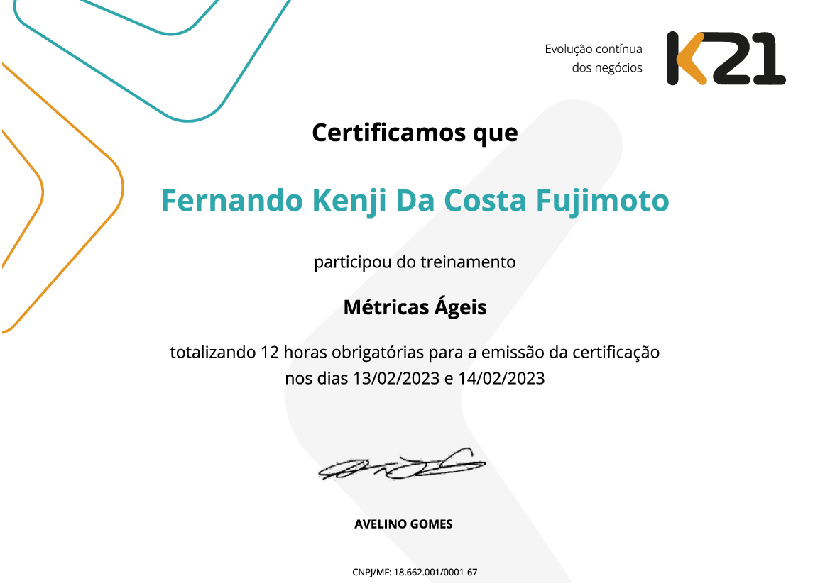 Certificado K21